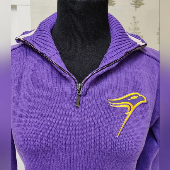 Vintage Wlfrid Laurier University Zip Up Sweater XL